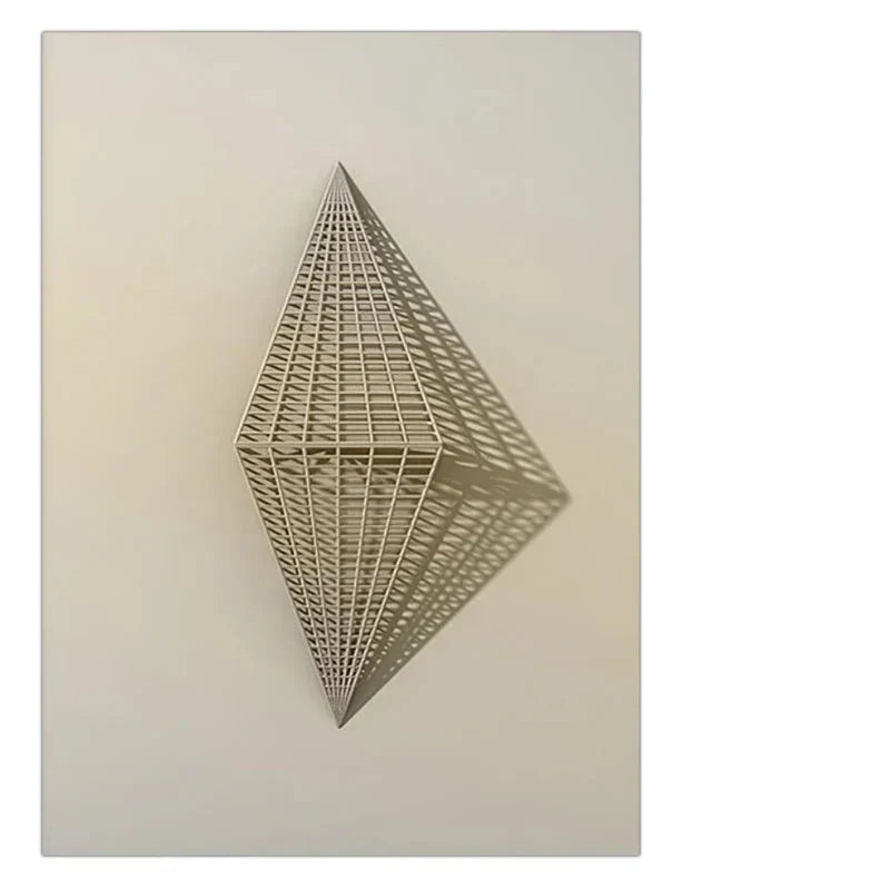 Moderne estetikk Abstrakt Arkitektonisk Geometrisk Veggkunst Fino Kunst Lerretsutskrifter Bilder For Moderne Loft Stue Kontemporære Innendørsdesign-Trender | Skanto