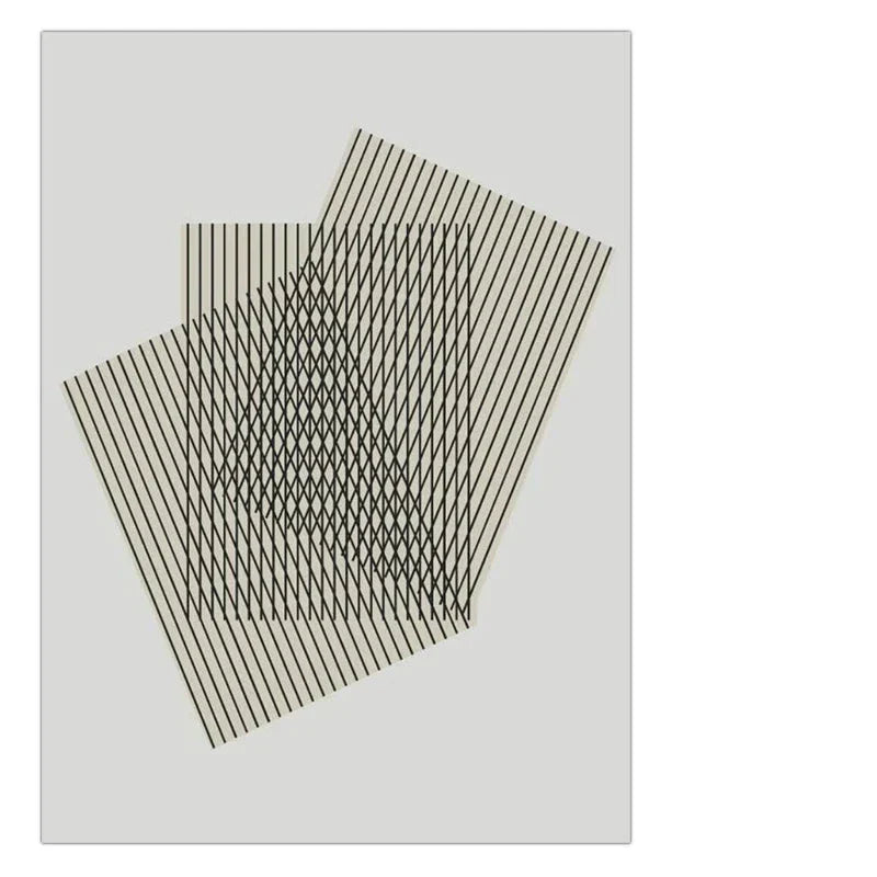 Moderne estetikk Abstrakt Arkitektonisk Geometrisk Veggkunst Fino Kunst Lerretsutskrifter Bilder For Moderne Loft Stue Kontemporære Innendørsdesign-Trender | Skanto