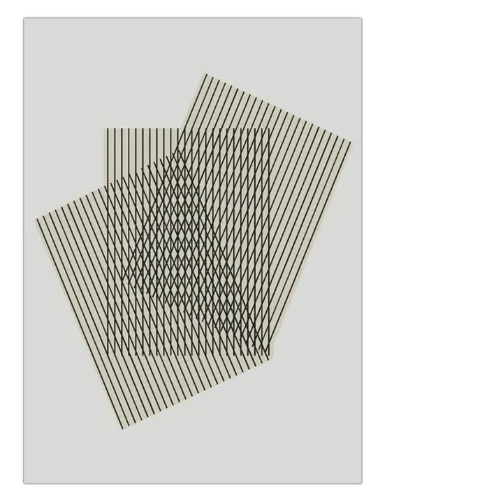 Moderne estetikk Abstrakt Arkitektonisk Geometrisk Veggkunst Fino Kunst Lerretsutskrifter Bilder For Moderne Loft Stue Kontemporære Innendørsdesign-Trender | Skanto
