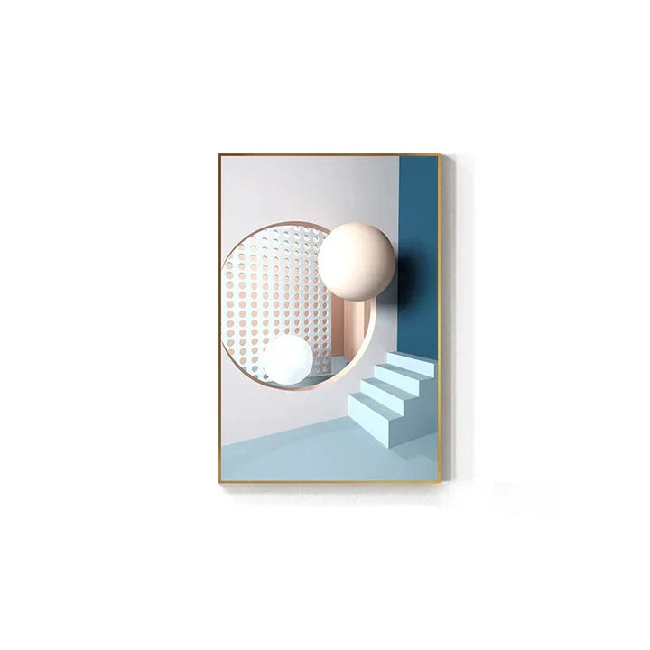 Moderne estetikk Flytende 3D-design Veggkunst Fin kunst Lerretstrykk Fargerike abstrakte bilder for stue Soverom Gang kunst for samtidsinteriører | Skanto