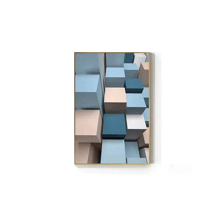 Moderne estetikk Flytende 3D-design Veggkunst Fin kunst Lerretstrykk Fargerike abstrakte bilder for stue Soverom Gang kunst for samtidsinteriører | Skanto