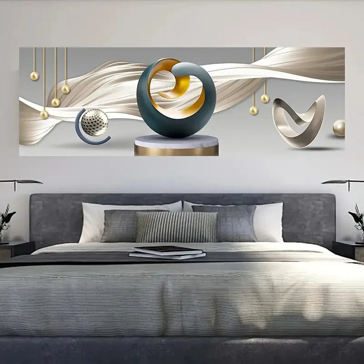 Surrealisme moderne estetikk abstrakt veggkunst fin kunst lerrettrykk bred format bilde for over sengen moderne kunst for over sofaen | Skanto