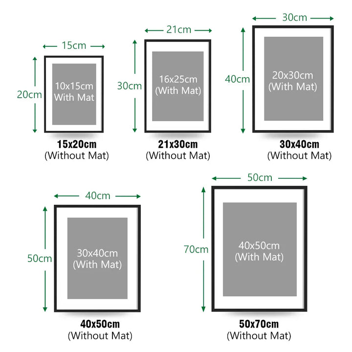Moderne metallramme 13x18 15x20 A4 21x30 30x40cm 40x50cm 50x70 ramme for lerrettrykk med plexiglass | Skanto