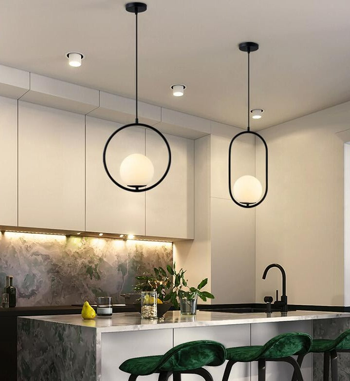 Nordic glass pendant lights