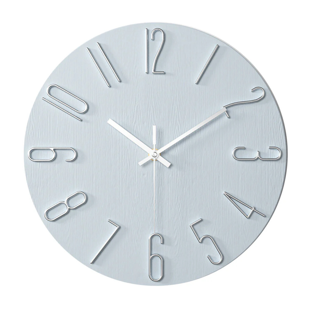 Moderne Quarz-Wanduhr med Geräuschlosigkeit