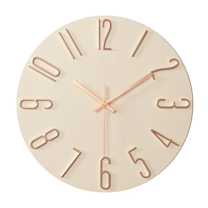 Moderne Quarz-Wanduhr med Geräuschlosigkeit