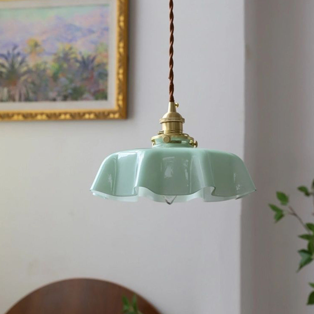 Moderne Glass Båndkant Pendellampe | Skanto