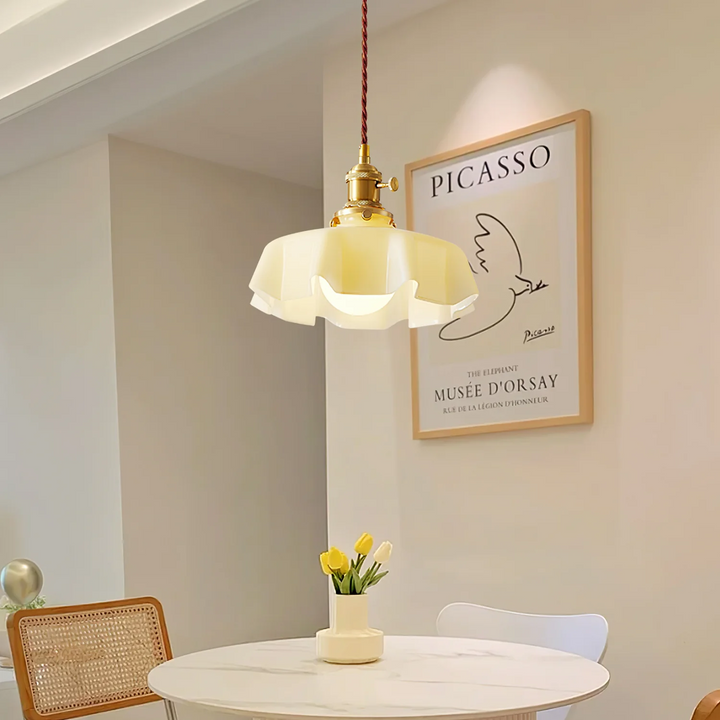 Moderne Glass Båndkant Pendellampe | Skanto