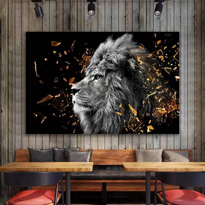 Moderne ville dyreplakater veggkunst fine kunst lerretsutskrifter løve elefant leopard zebra bilder for stue kontorinnredning | Skanto