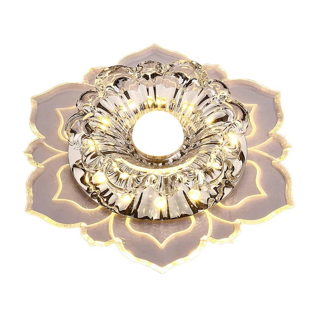 Elegant krystall taklampe med LED – Moderne belysning for oppholdsrom | Skanto