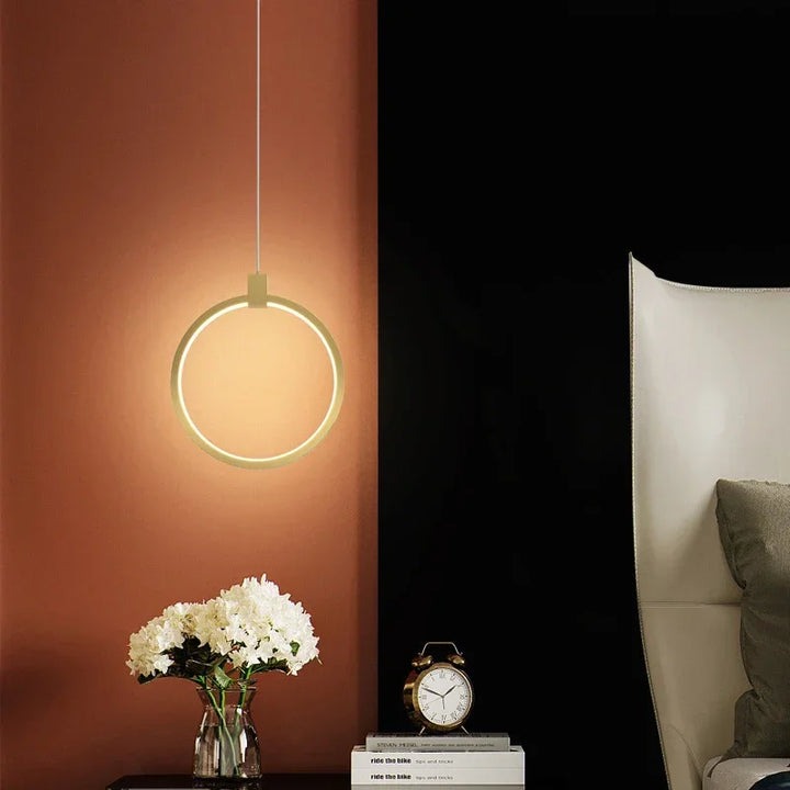 Skanto | Elegant Double Ring Pendant Light | DuoGlow