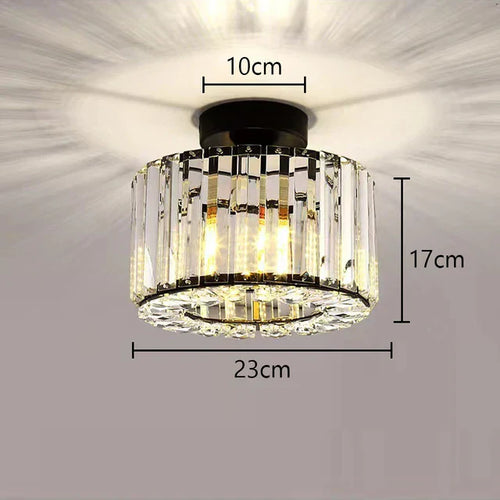 Luksus Krystalltaklampe - Moderne Glans for Stue, Soverom & Hall | Skanto
