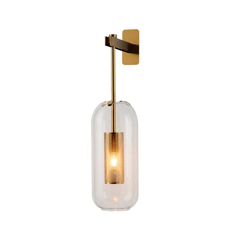Moderne LED Vegglampe med Glassdeksel for Soverom og Stue | Skanto