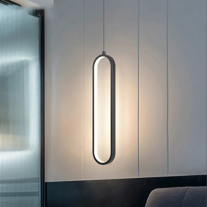 Modern minimalist LED pendellampe - stilrent designlampe for soverom og stue | Skanto