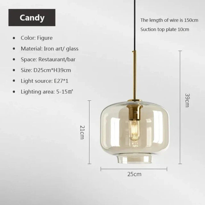 NordicGlas - Moderne Skandinavisk Glass Pendellampe for Spisestue og Stue | Skanto