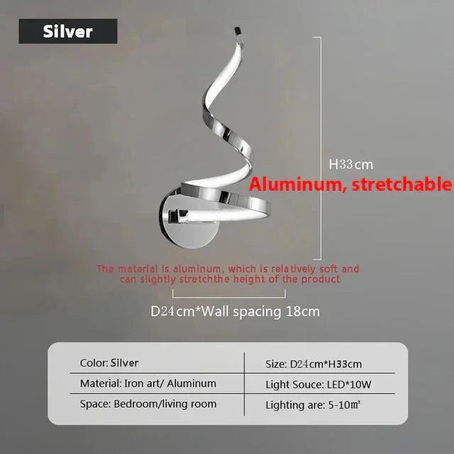 Skanto | SpiralGlow - Spiral LED Vegglys