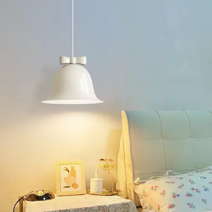 Moderne klokkeformet pendellampe med sløyfe, designer hengelampe for spisestue og kjøkken | Skanto