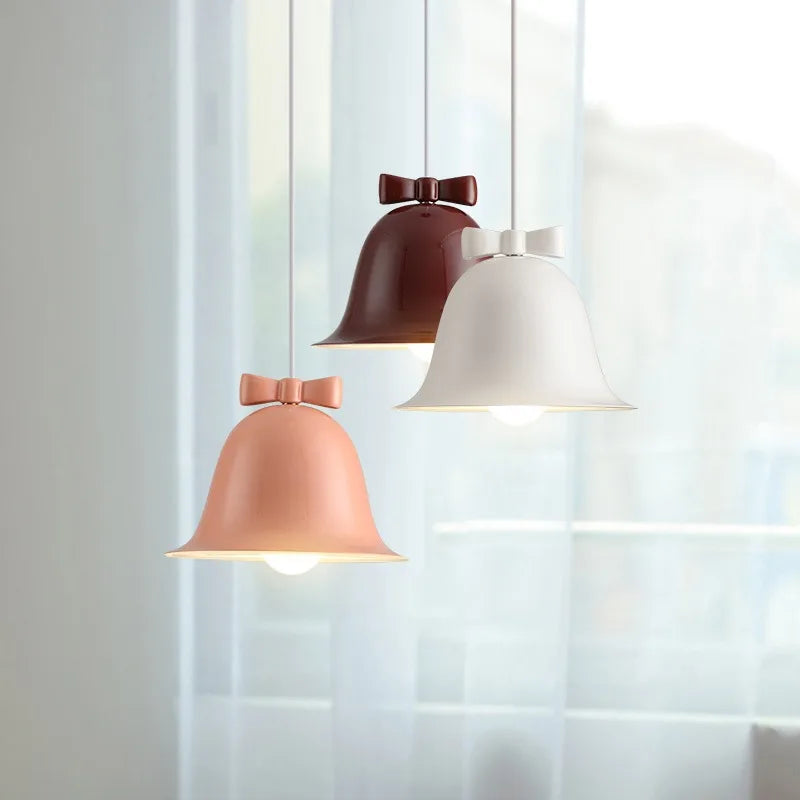 Moderne klokkeformet pendellampe med sløyfe, designer hengelampe for spisestue og kjøkken | Skanto