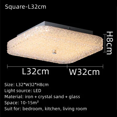 Elegant LED Kronelys – Moderne Taklampe med Krystall for Stue og Soverom | Skanto