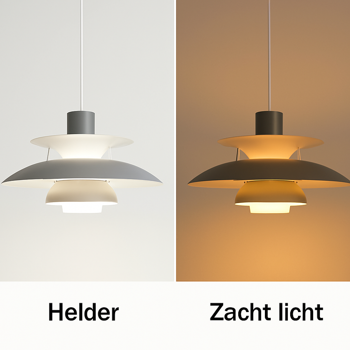 Skanto | Moderne LED Taklampe Rund – Dimbar & Holdbar – Stilfull Belysning for Stue, Spisestue & Kontor