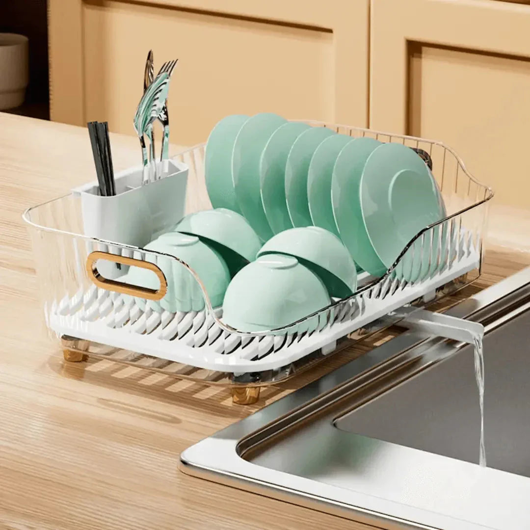 Skanto | Avløpsstativ for tallerkener med drenering og moderne design