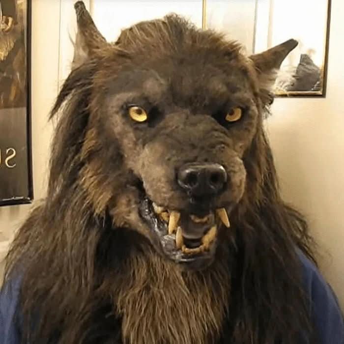 Skanto | Realistisk Ulvemask for Halloween & Cosplay