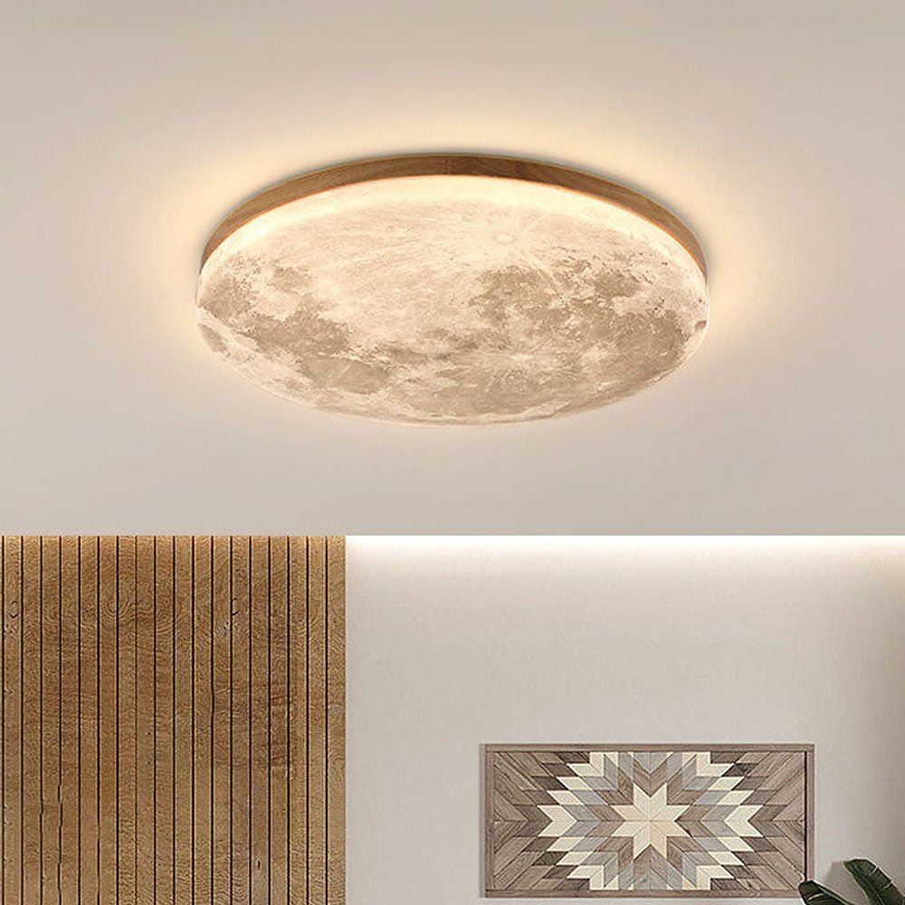 Moon Round | Minimalistisk rund LED-taklampe | Skanto