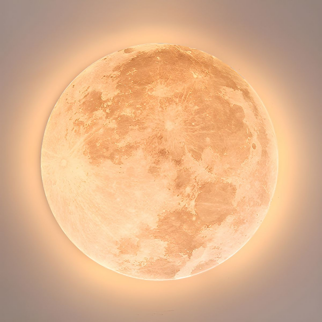 Moon Round | Minimalistisk rund LED-taklampe | Skanto