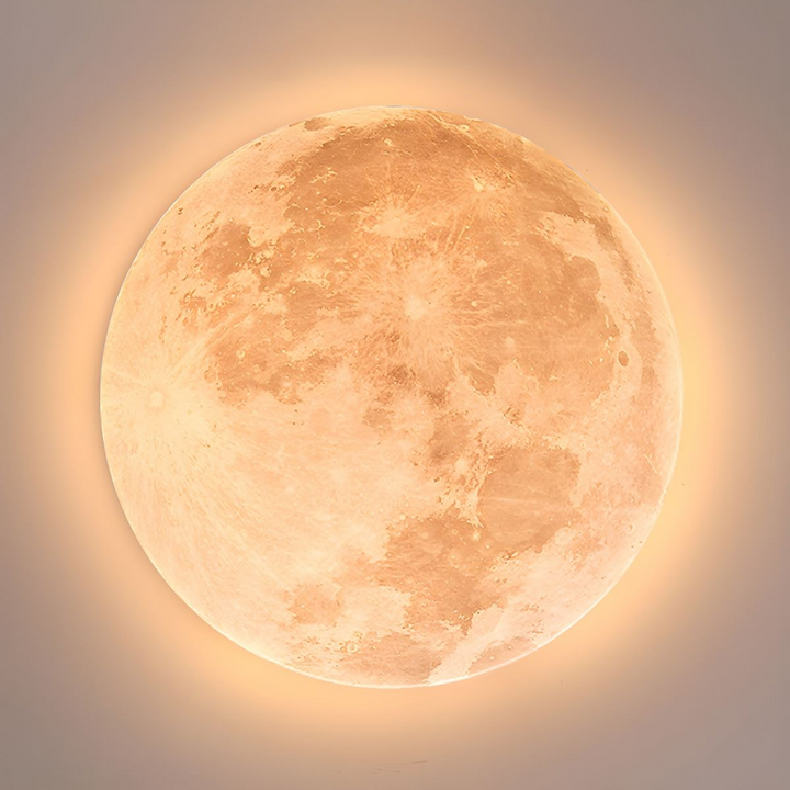 Moon Round | Minimalistisk rund LED-taklampe | Skanto