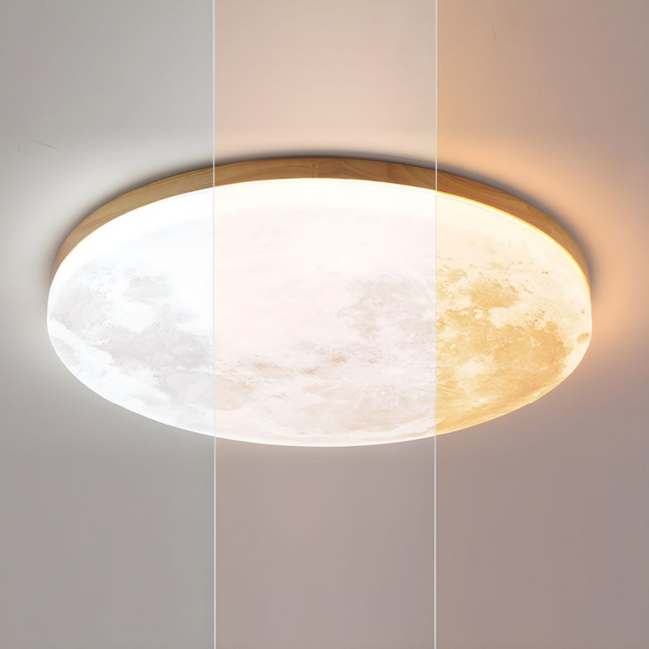 Moon Round | Minimalistisk rund LED-taklampe | Skanto