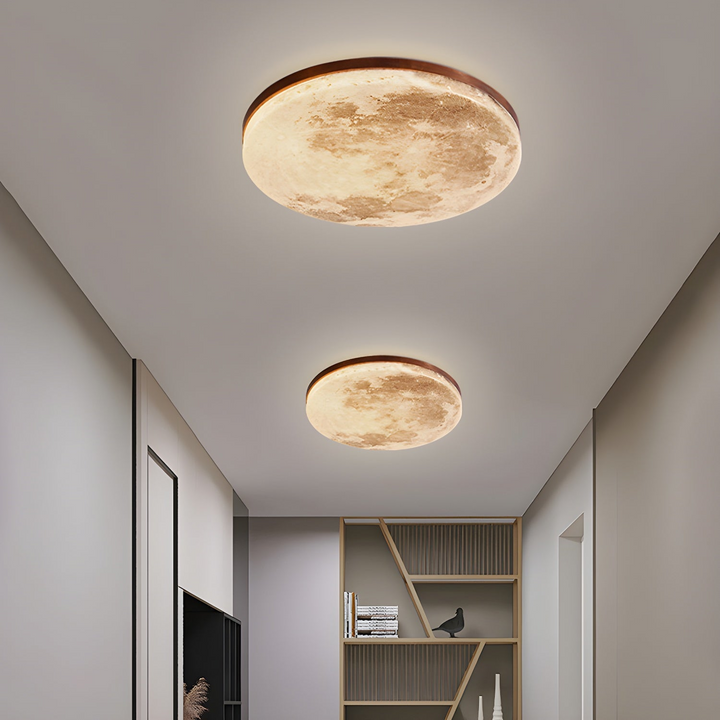 Moon Round | Minimalistisk rund LED-taklampe | Skanto