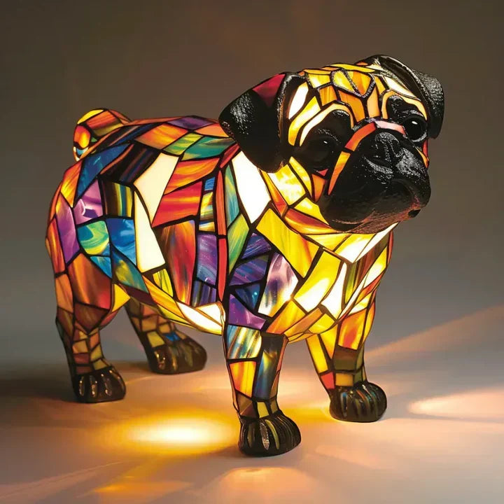 Lumidog Håndlaget Opplysende Hundelampe – Ambient Belysning og Gave | Skanto
