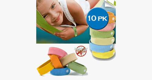 Skanto | 10-pack myggrepellentbånd - Ulike farger