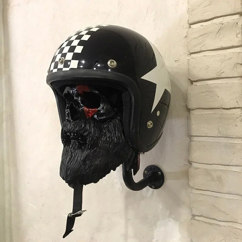 Skull motorsykkelhjelm holder | Skanto