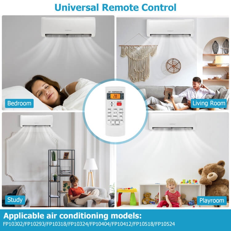 Skanto | Universell Air Conditioner Fjernkontroll – For Flere Merker & 4 Klimamoduser