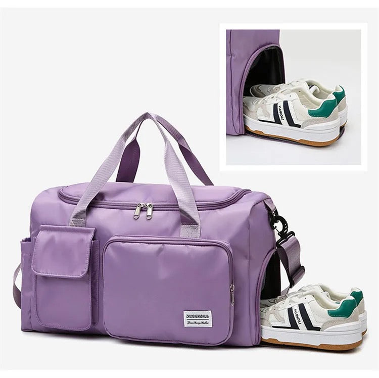 Reisetasche mit mehreren Fächern, Sport- und Fitnessstudiotasche mit separatem Schuhfach