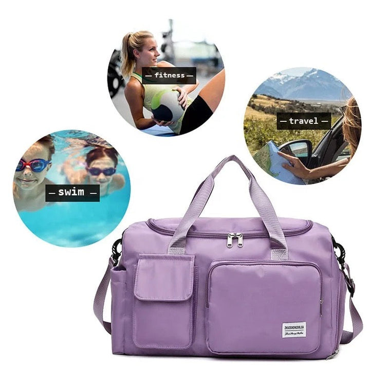 Reisetasche mit mehreren Fächern, Sport- und Fitnessstudiotasche mit separatem Schuhfach