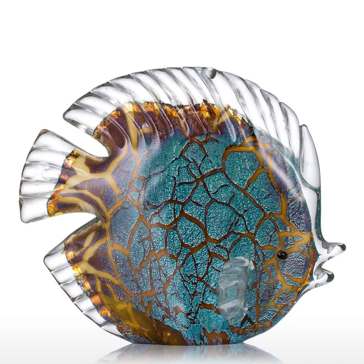 Skanto | Flerfargede Prikkete Tropiske Fisk Delikat Glass Skulptur Elegant Leilighets Dekorasjon Glass Fisk Utmerket Rom Leilighets Dekorasjon Håndverk