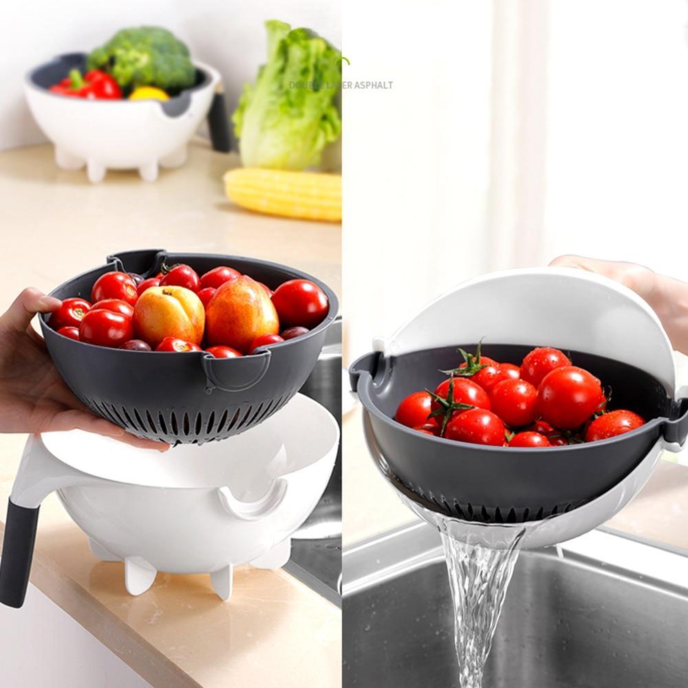 Cut N' Drain Veggie Slicing Bowl | Skanto