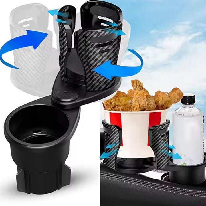 Skanto | 360° svingbart bilkoppholder for doble drikker