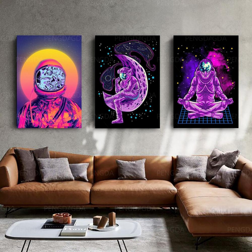 Vaporwave Astronaut – Lerretsbilder