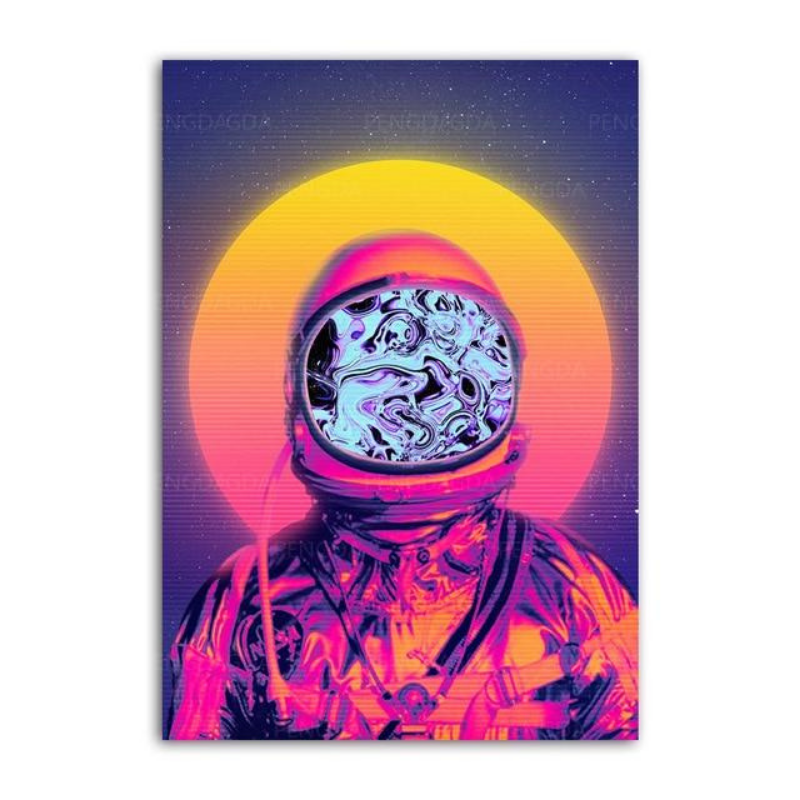 Vaporwave Astronaut – Lerretsbilder