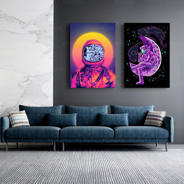 Vaporwave Astronaut – Lerretsbilder