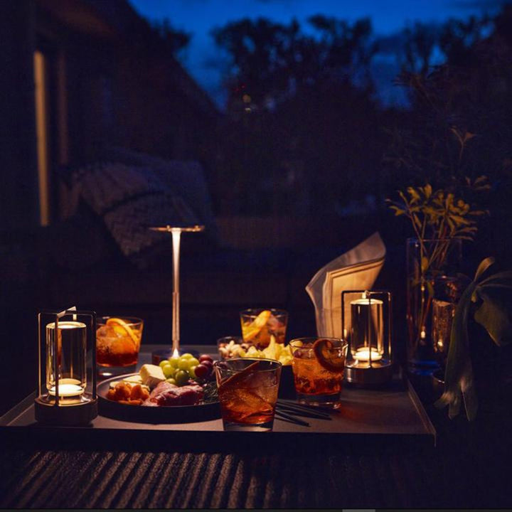 Skanto | Bærbar trådløs bordlampe | Dimbar, oppladbar og ideell for innendørs og utendørs bruk