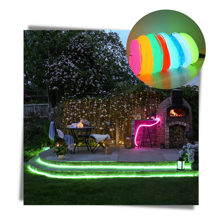 Fargerik neon LED-ledning
