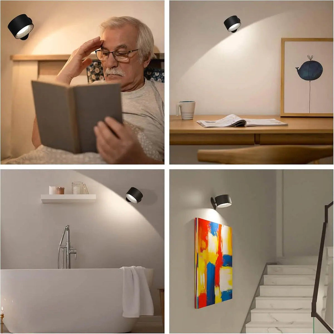 Skanto | Trådløs nordisk vegglampe med fjernkontroll