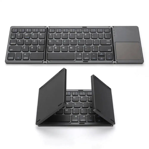 Skanto | Sammenleggbart Bluetooth-tastatur | Innebygd Berøringsplate | Svart