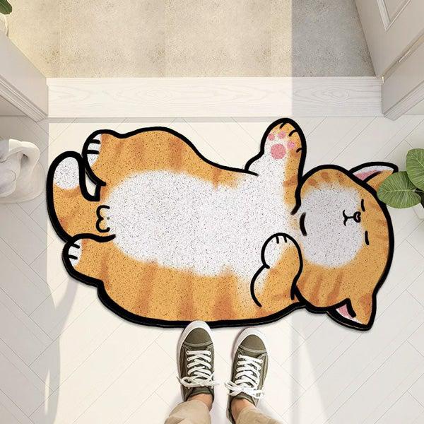 Napping Ballsy Cat Husholdningsmatte Teppet | Skanto