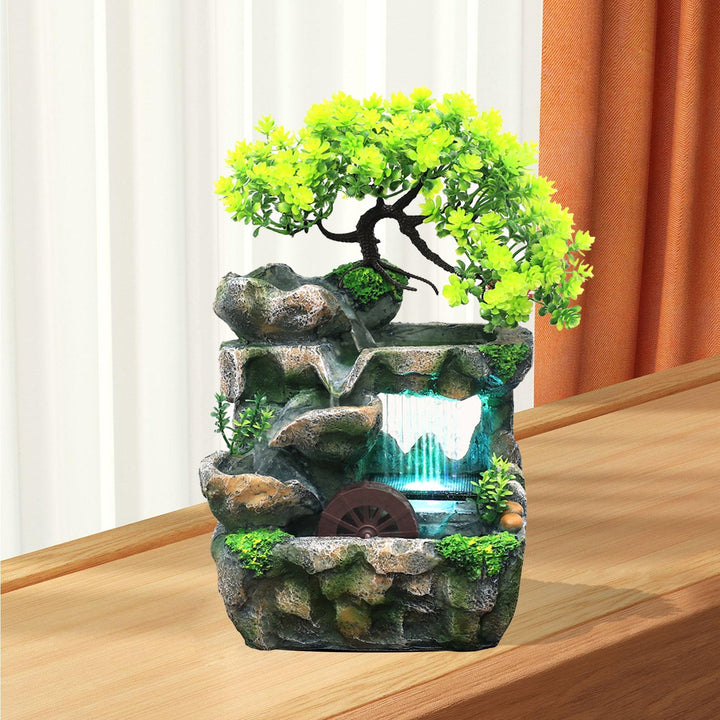 Naturlig Mini Tre Vannfall Skrivebordsfontene | Skanto