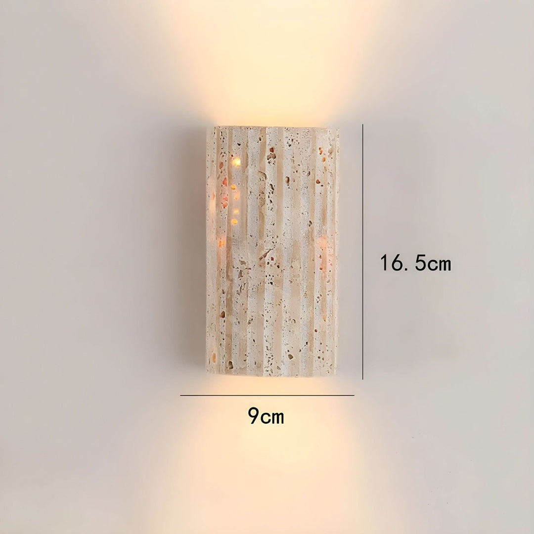 Skanto | Naturlig Stein LED Vegglampe Lys